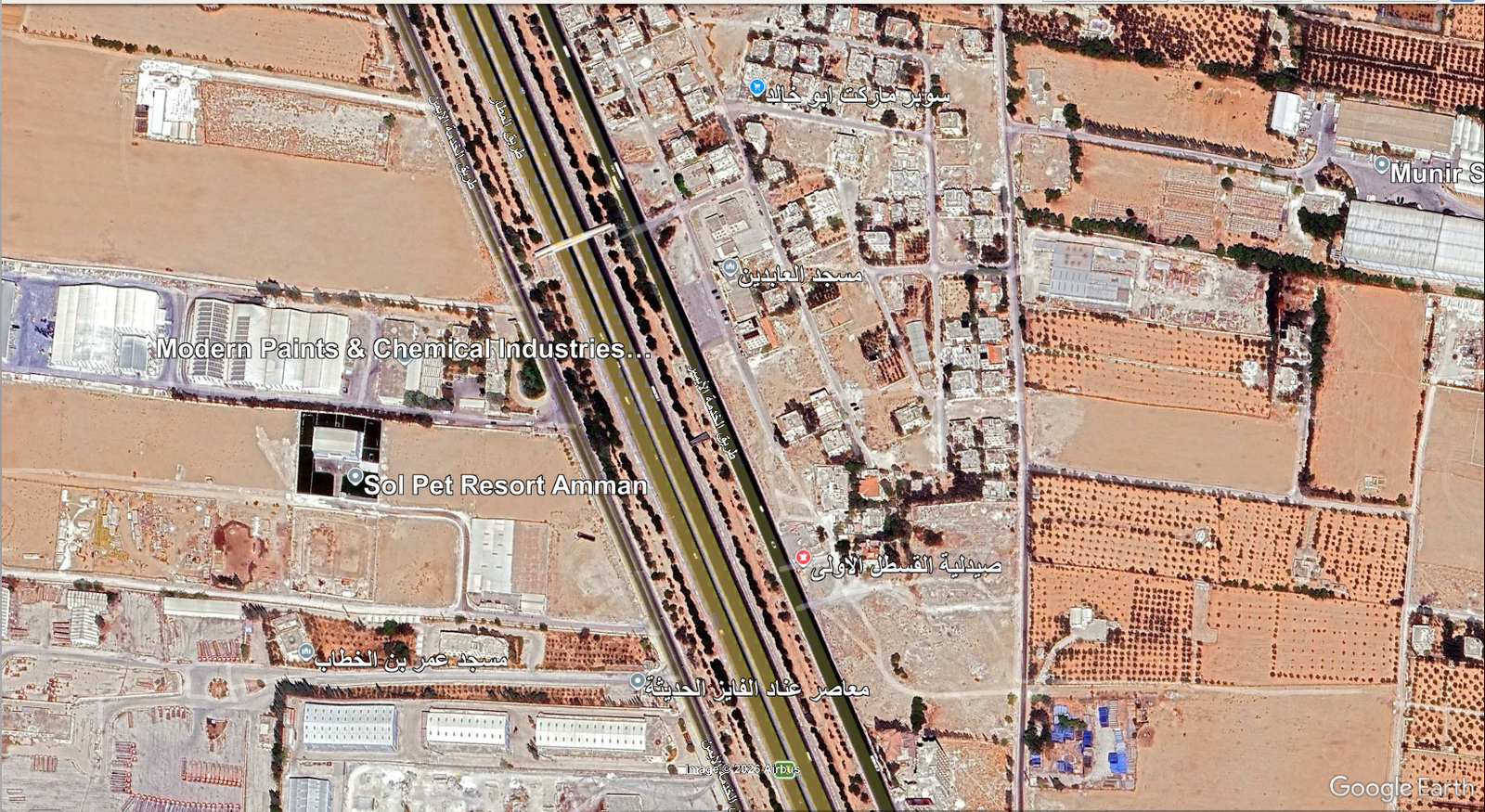 أرض استثمارية 480م² بجانب طريق المطار في ام العظام - عمّان