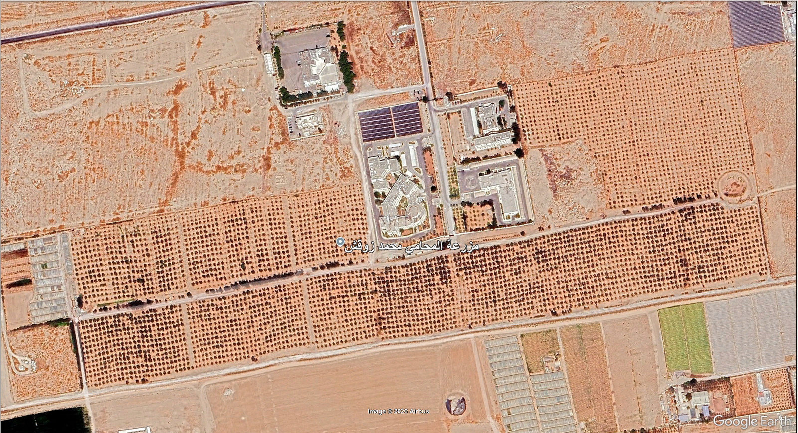 أرض استثمارية كبيرة077 دونم و 77 متر بمنطقة الجيزة خلف شيك المطار