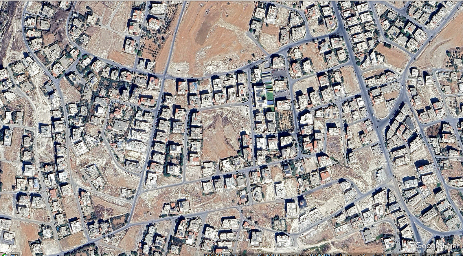 أرض سكينة 1 دونم و 456 متر في مرج الحمام ذو اطلاله على شارع السلام