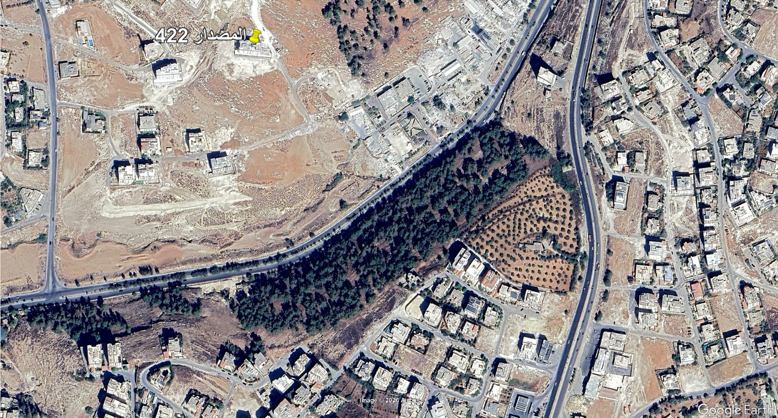 أرض سكنية 1 دونم و 32 متر في مرج الحمام خلف كزيه السلام ذو اطلاله على الغرب تصلح لبناء اسكان