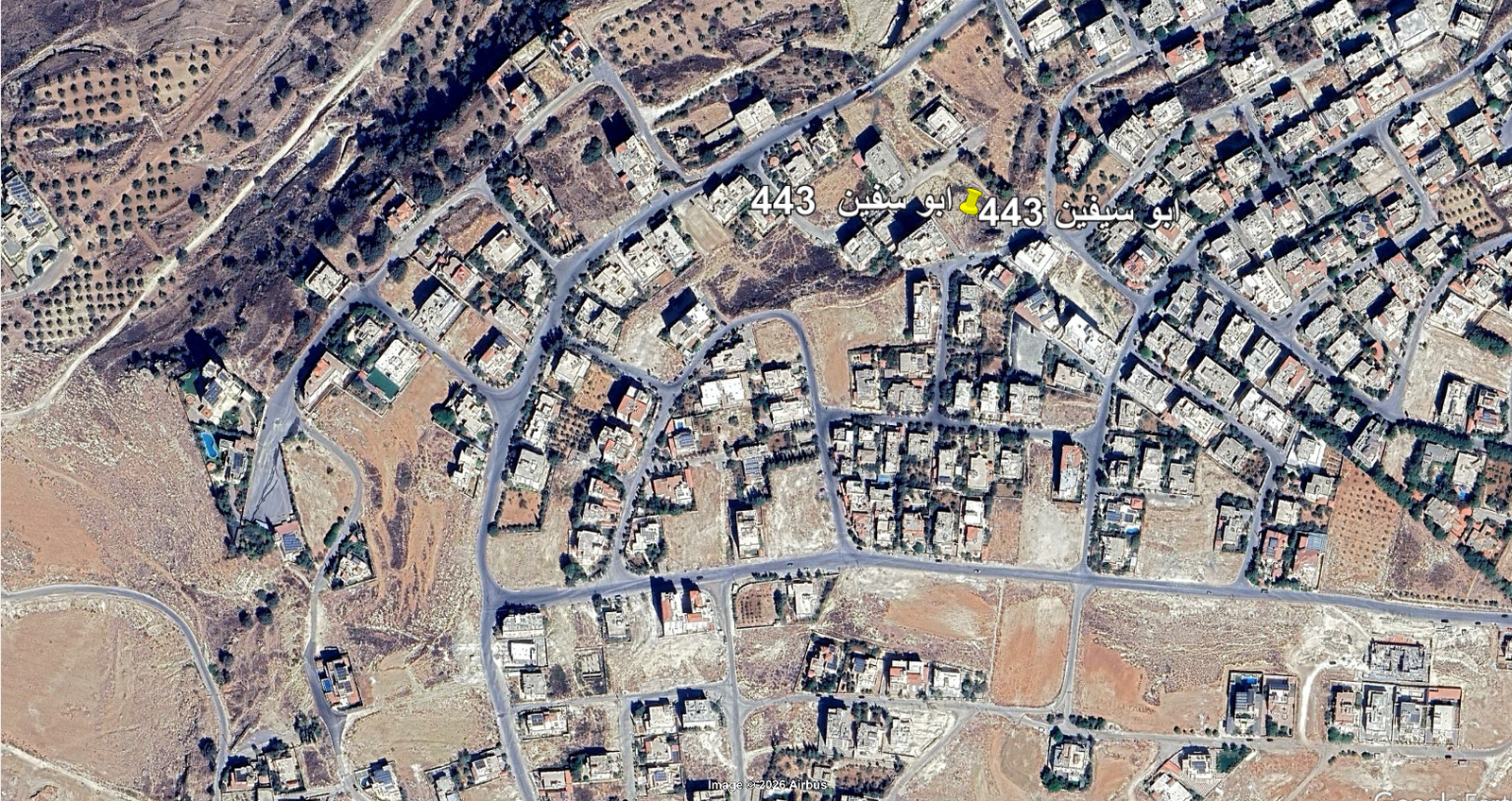 قطعة ارض 1 دونم 307 متر مرج الحمام الجهة المقابله لحديقة بلال الحسيني