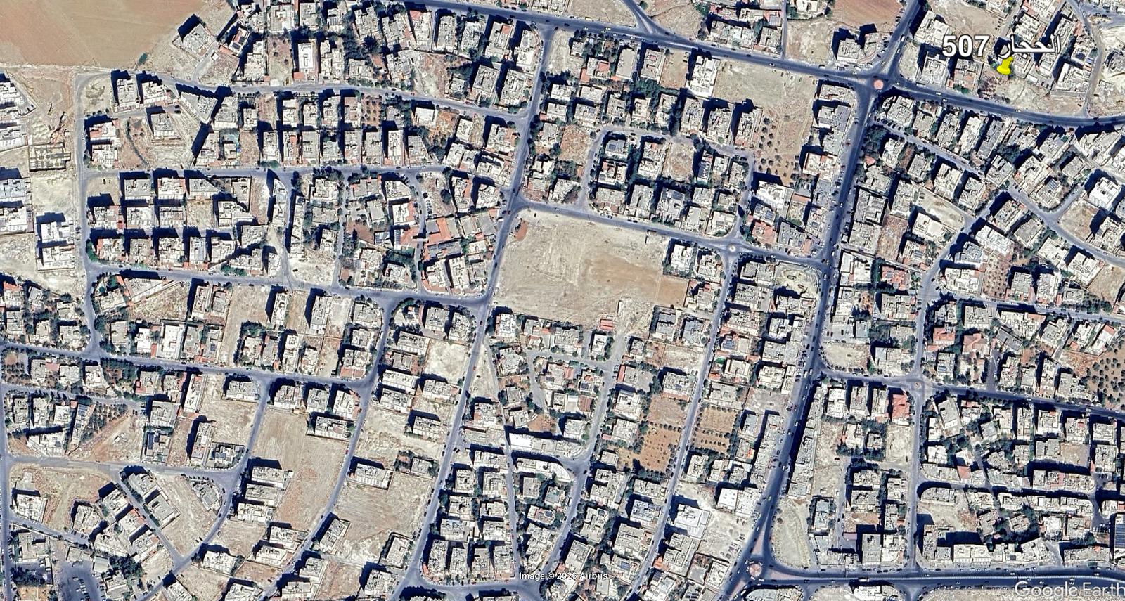 قطعة ارض 1دونم 61 متر مرج الحمام شارع نالتشيك مقابل مطعم الظاهر