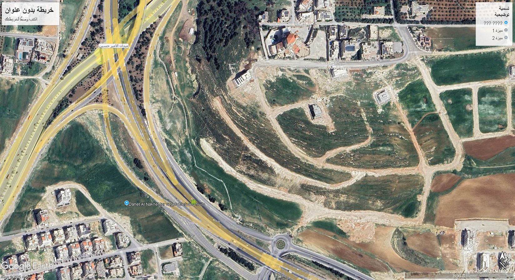 أرض سكنية 774 متر في طريق المطار رجم عميش