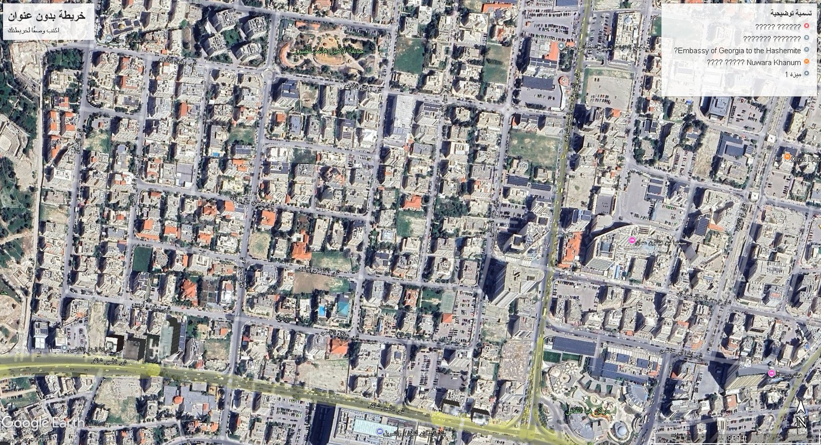 قطعة ارض سكنية 1 دونم و 438 متر الشميساني تبعد عن حديقه الطيور 200 متر