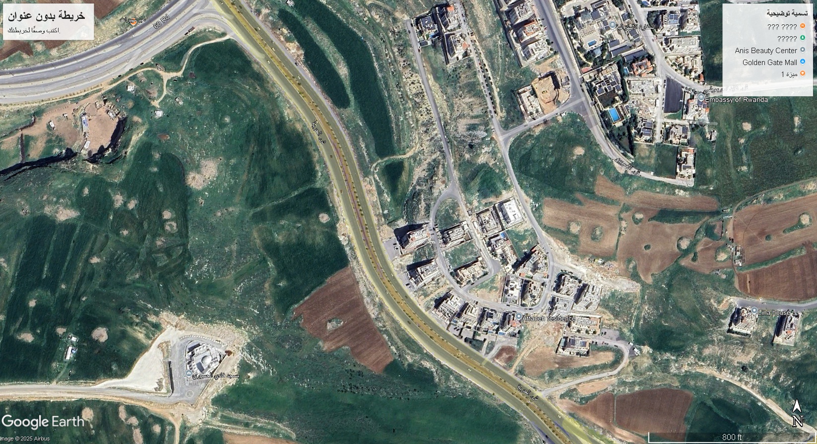 ارض سكنية 1دونم و 53 متر عبدون الجنوبي / كردور عبدون