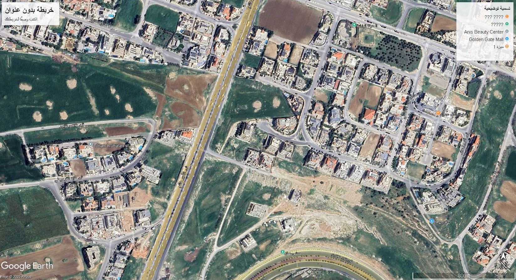 ارض سكنية 1 دونم  عبدون خلف السفارة السترالية بشارعين شارع محمد الهدهد