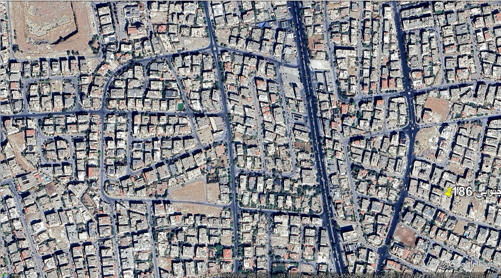 أرض سكنية 852 متر في ام السماق / الشارع الموازي لشارع ابراهيم قطان