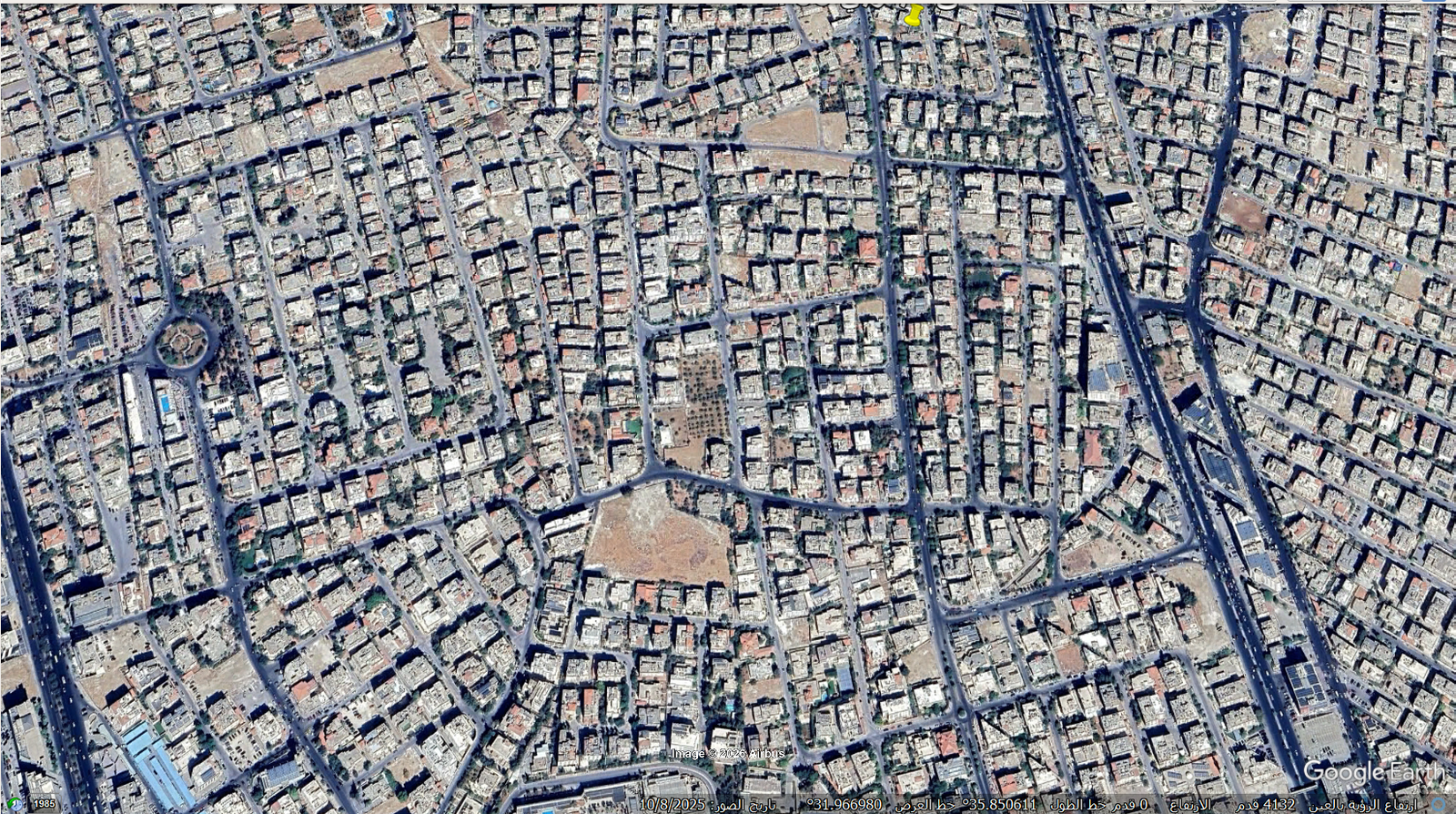 أرض سكنية 1دونم و 35 متر في ام السماق ثالث نمره عن شارع عبدالله غوشه خلف مبنى الاخوين زلاطيمو