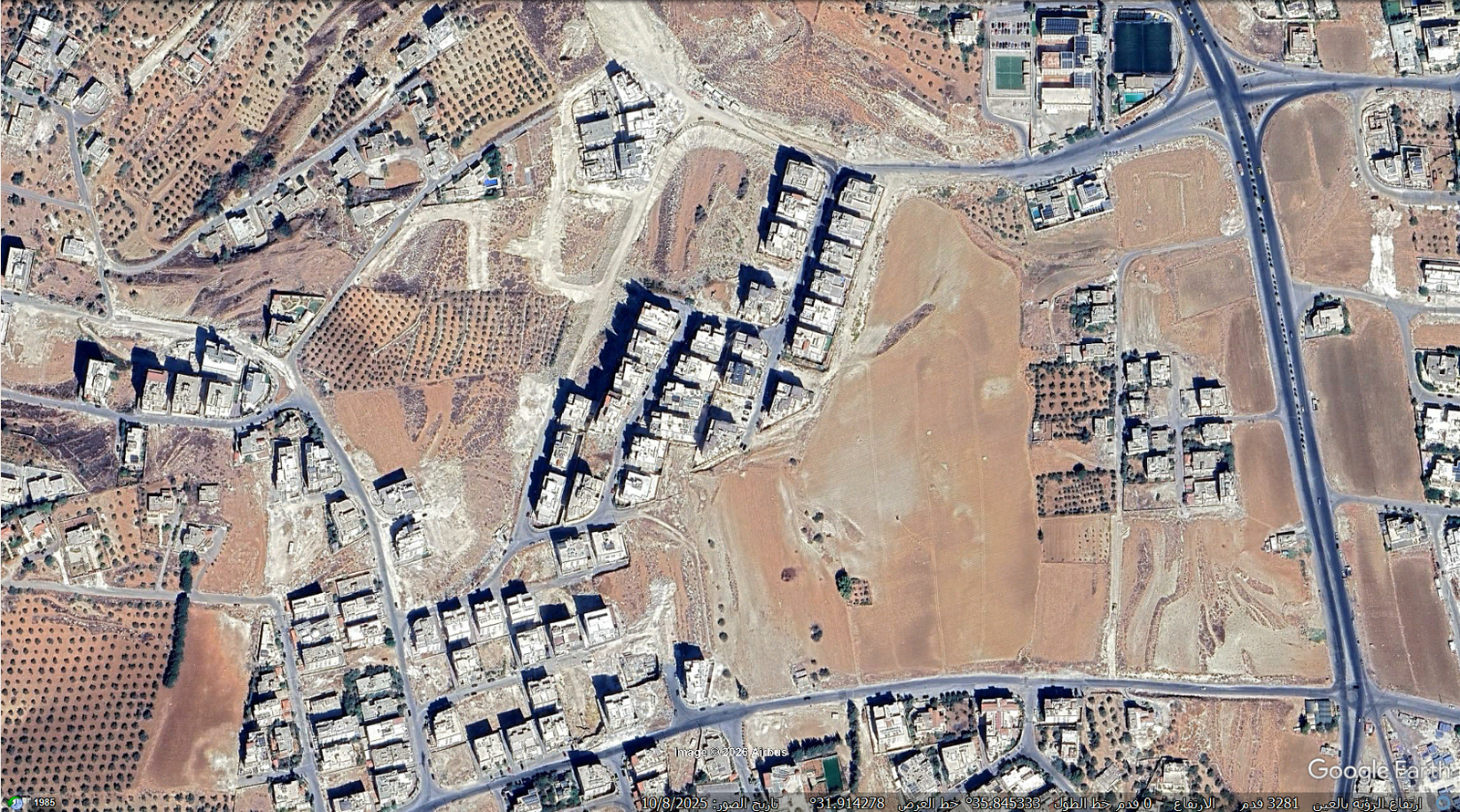 أرض سكنية 860 متر في مرج الحمام خلف بيت الدواس والدبه