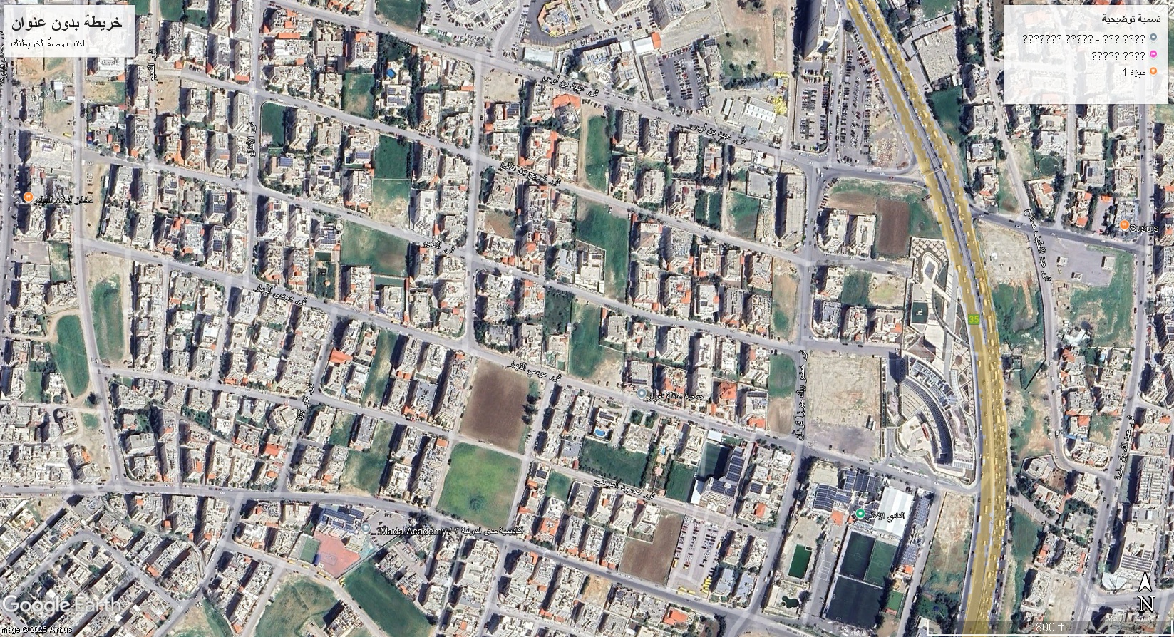 أرض سكنية 1دونم و 108 متر  في الرونق شارع موسى النهار خلف جمعية عائلة قعوار الجهة المقابله لمدرسة شرف الدولية