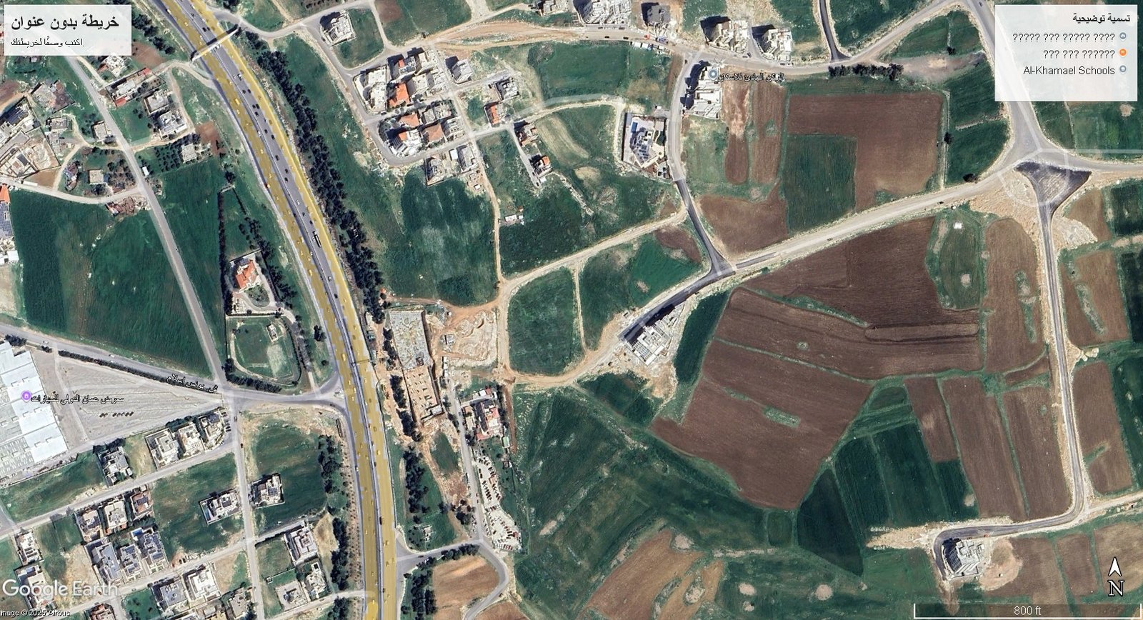 أرض استثمارية 11 دونم و 230 متر في طريق المطار حجار النوابلسة