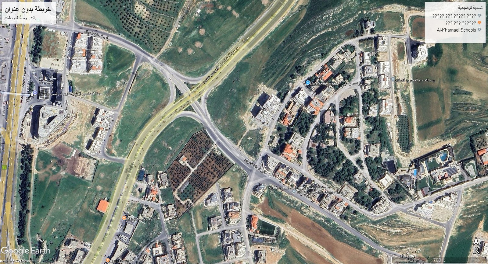 أرض تجارية 8 دونم في حجرا كردور عبدون