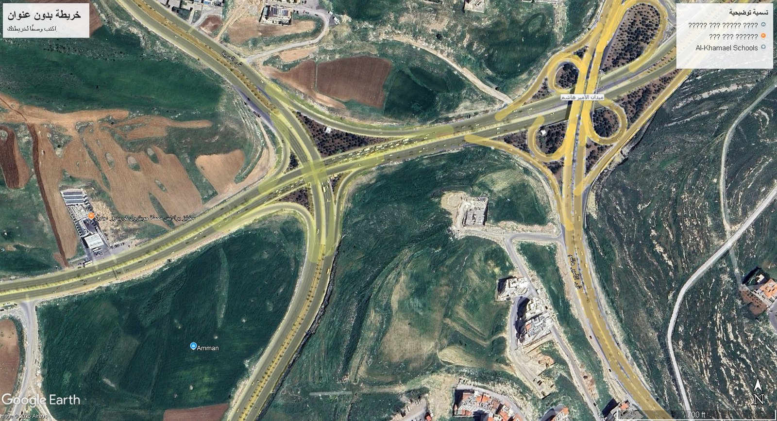 أرض تجارية 1 دونم و 500 متر في حجرا كردور عبدون الحوض حجرا